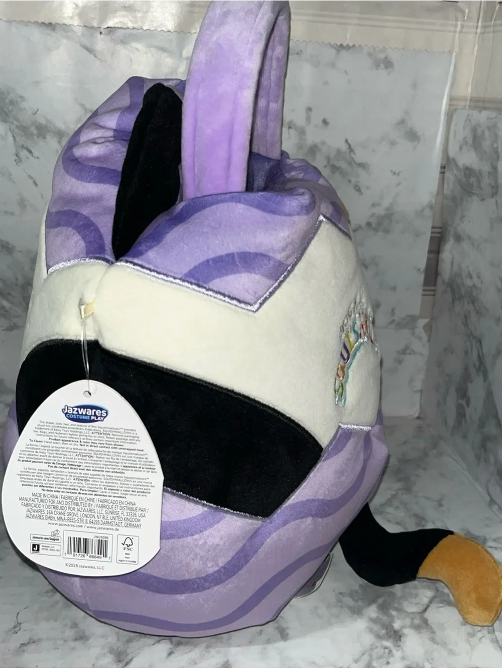 Squishmallow Cam The Calico Cat Egg Easter Basket Plush Treat Pail Purse 12” NWT